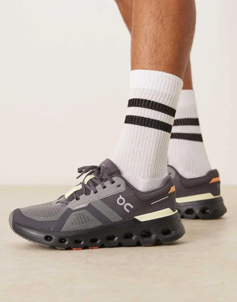 ON RUNNING ON Cloudrunner 2 running trainers in rock and tangerine 3