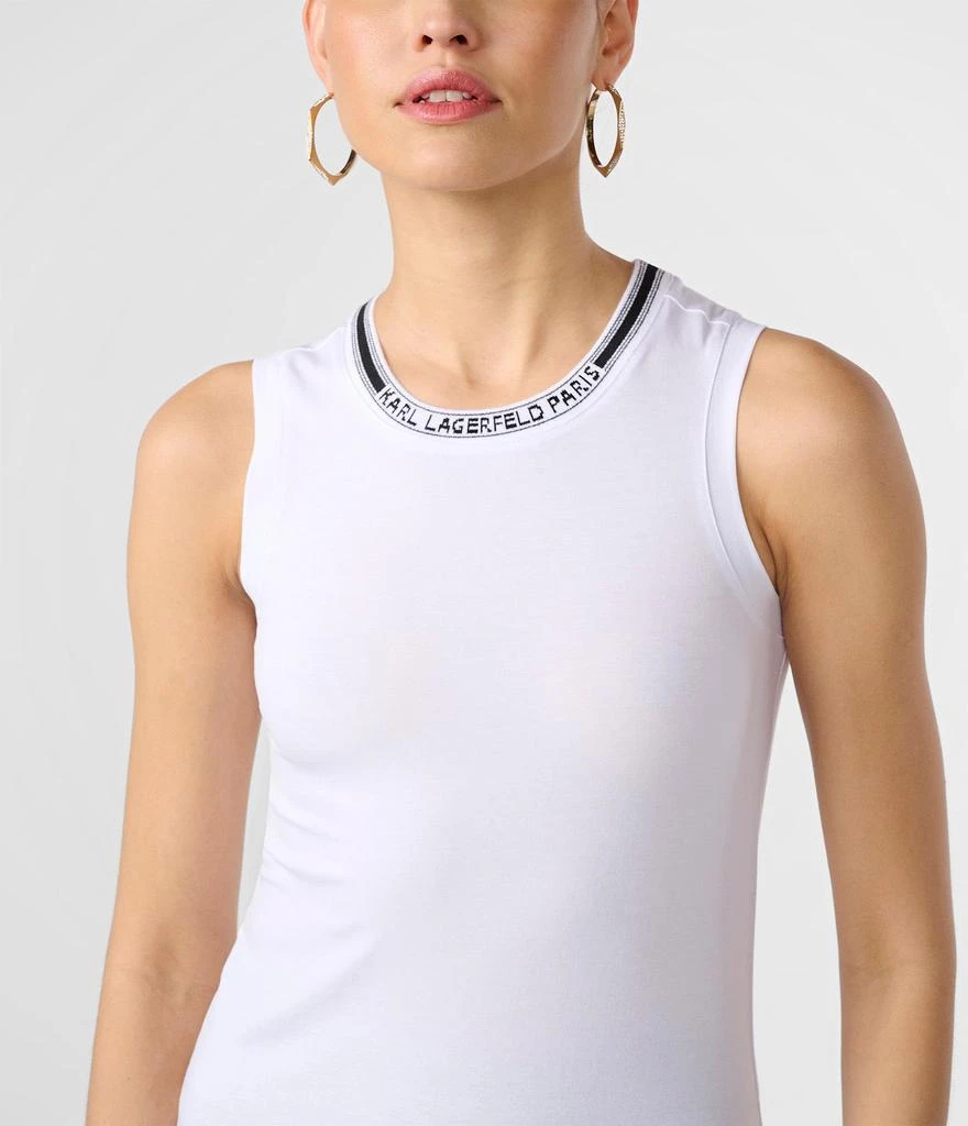 Karl Lagerfeld Paris RIB TRIM LOGO TANK 3