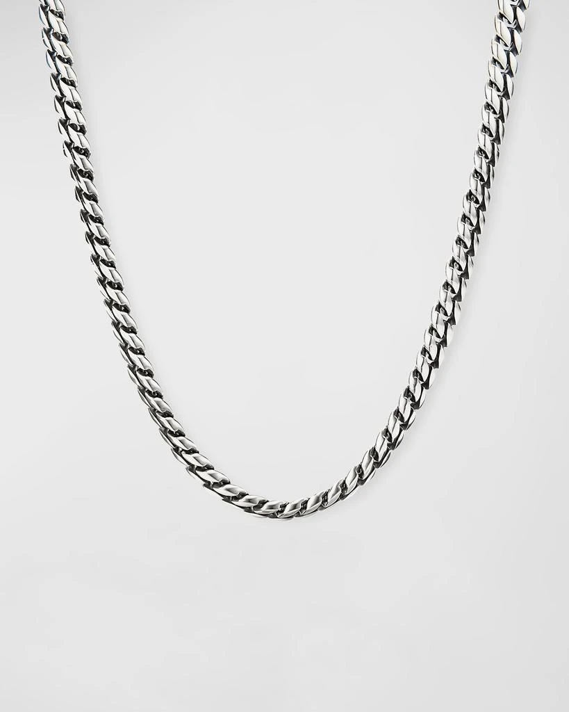 David Yurman 8mm Men's Curb Chain Necklace in Silver 1