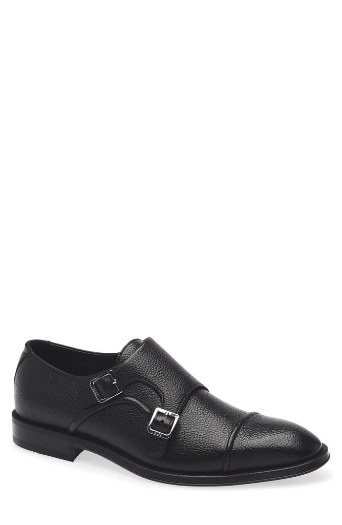 Hugo Boss Derrek Cap Toe Two Buckle Monk Shoe