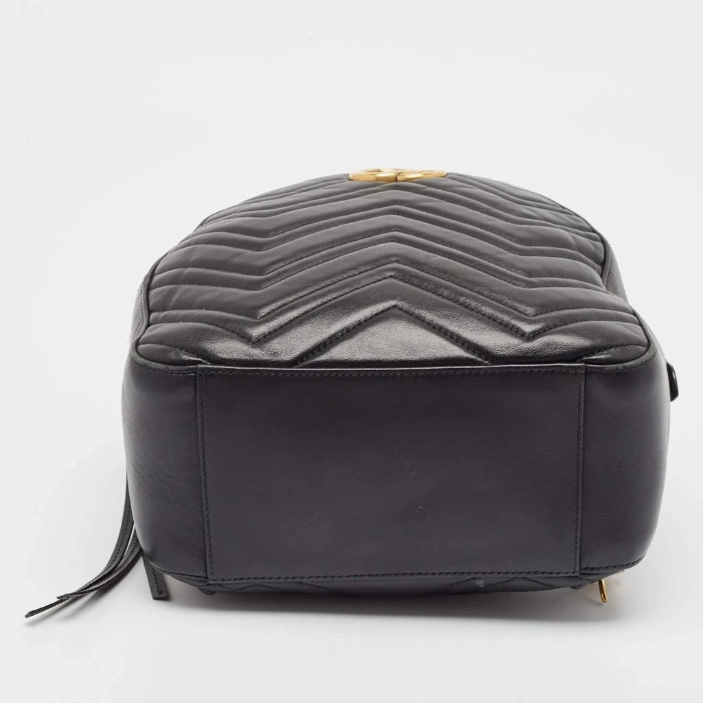 Gucci Gucci Black Matelasse Leather GG Marmont Backpack 8
