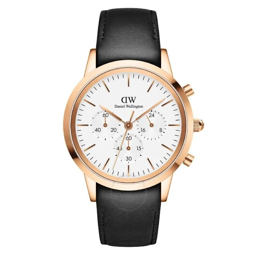 Daniel Wellington Daniel Wellington Iconic Chronograph Sheffiel Quartz White Dial Watch DW00100646 1