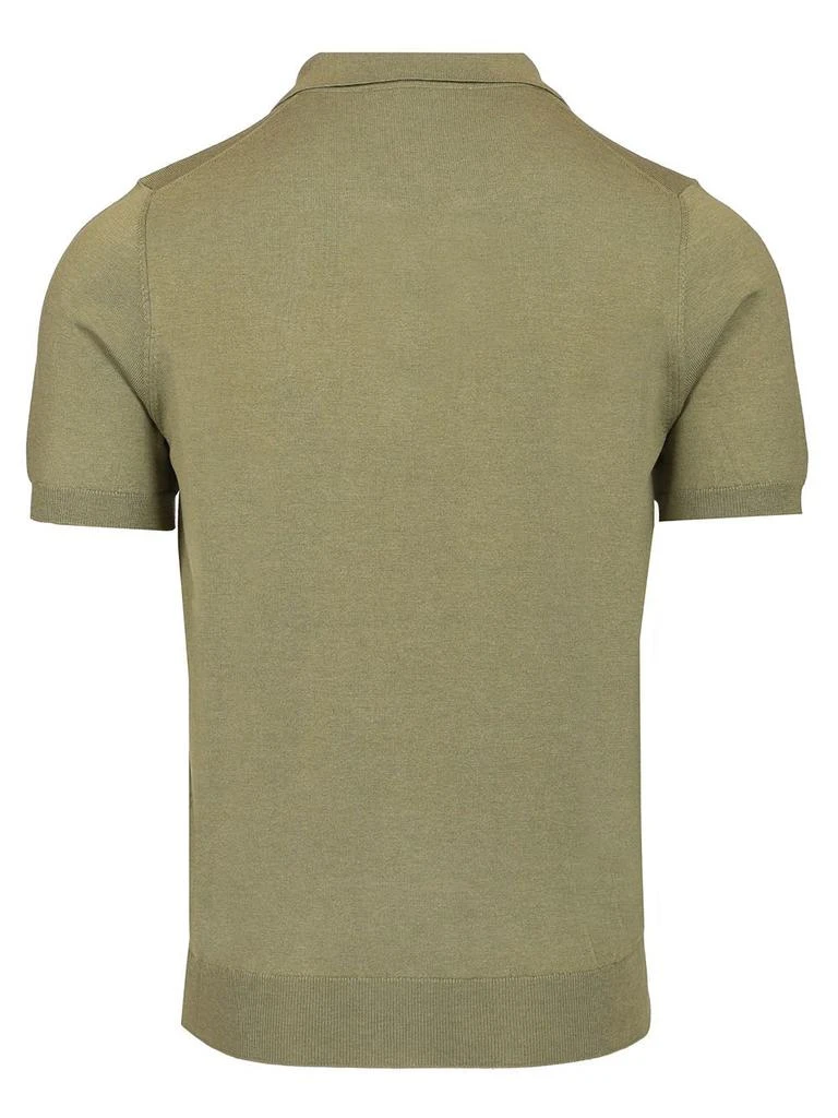 mauro ottaviani Mauro Ottaviani Split Neck Knitted Polo Shirt 2