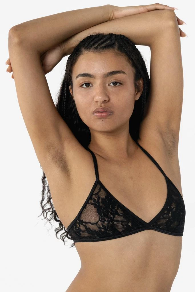 Los Angeles Apparel FNS92 - Floral Lace Crossback Bra 2
