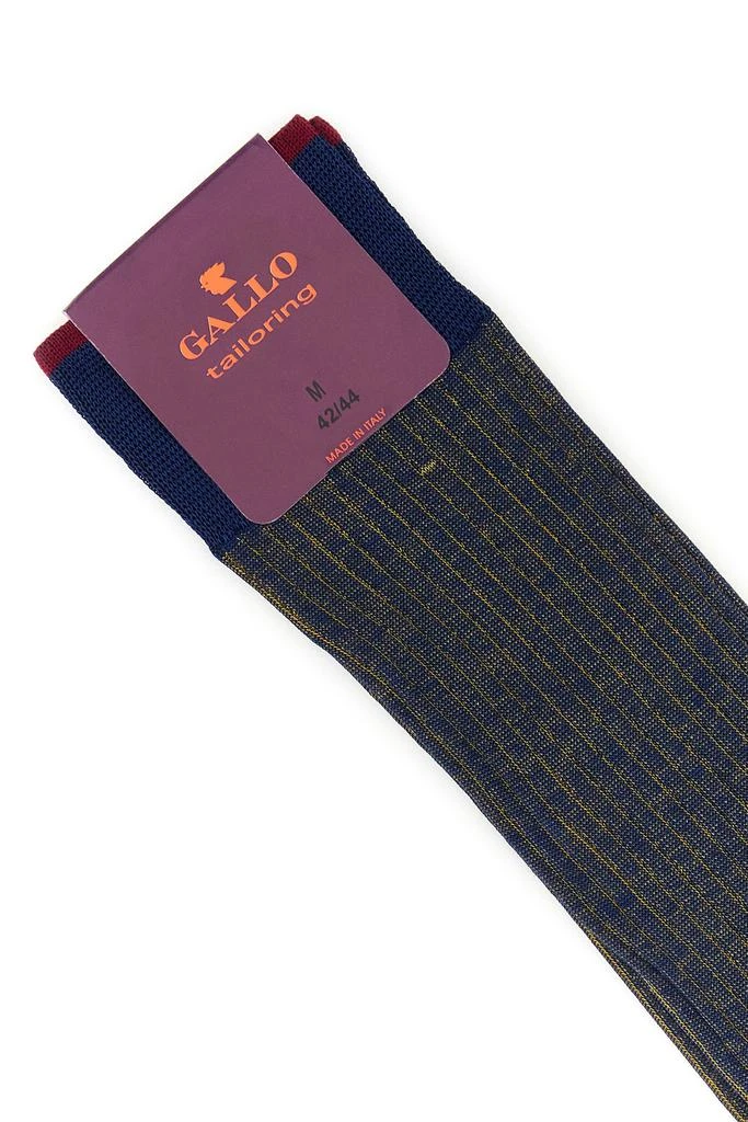 GALLO Two-tone cotton socks 3