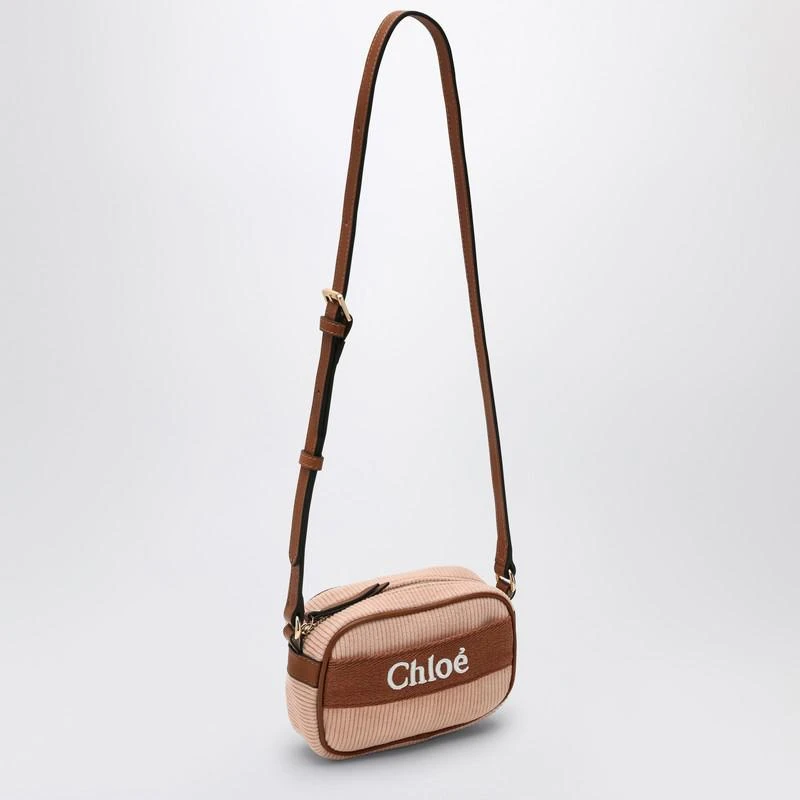 Chloé Light pink ribbed bag with logo 2