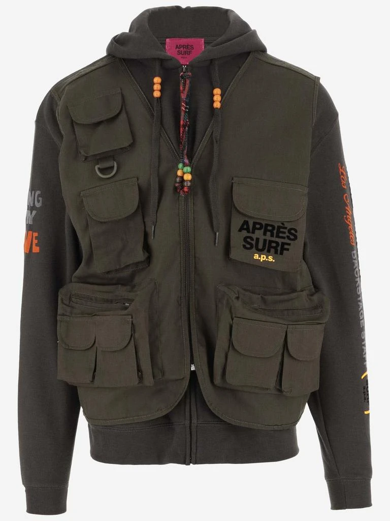 Apres Surf Cotton Blend Jacket With Logo 1