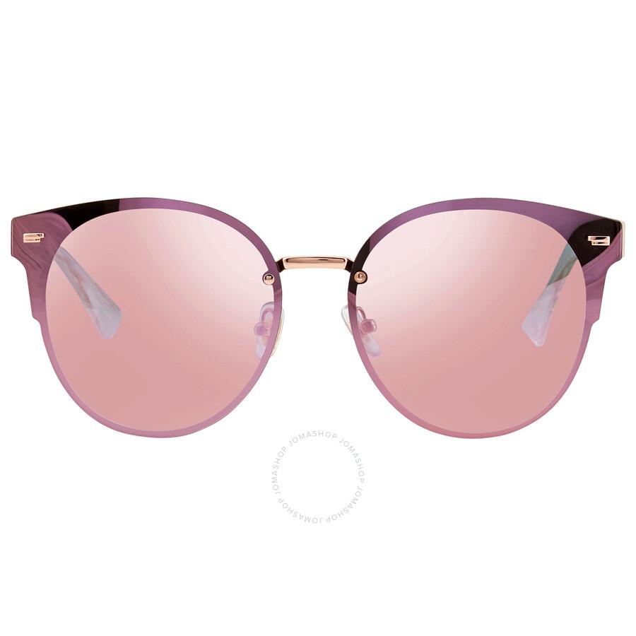 BOLON Pink Round Ladies Sunglasses BL8053B30