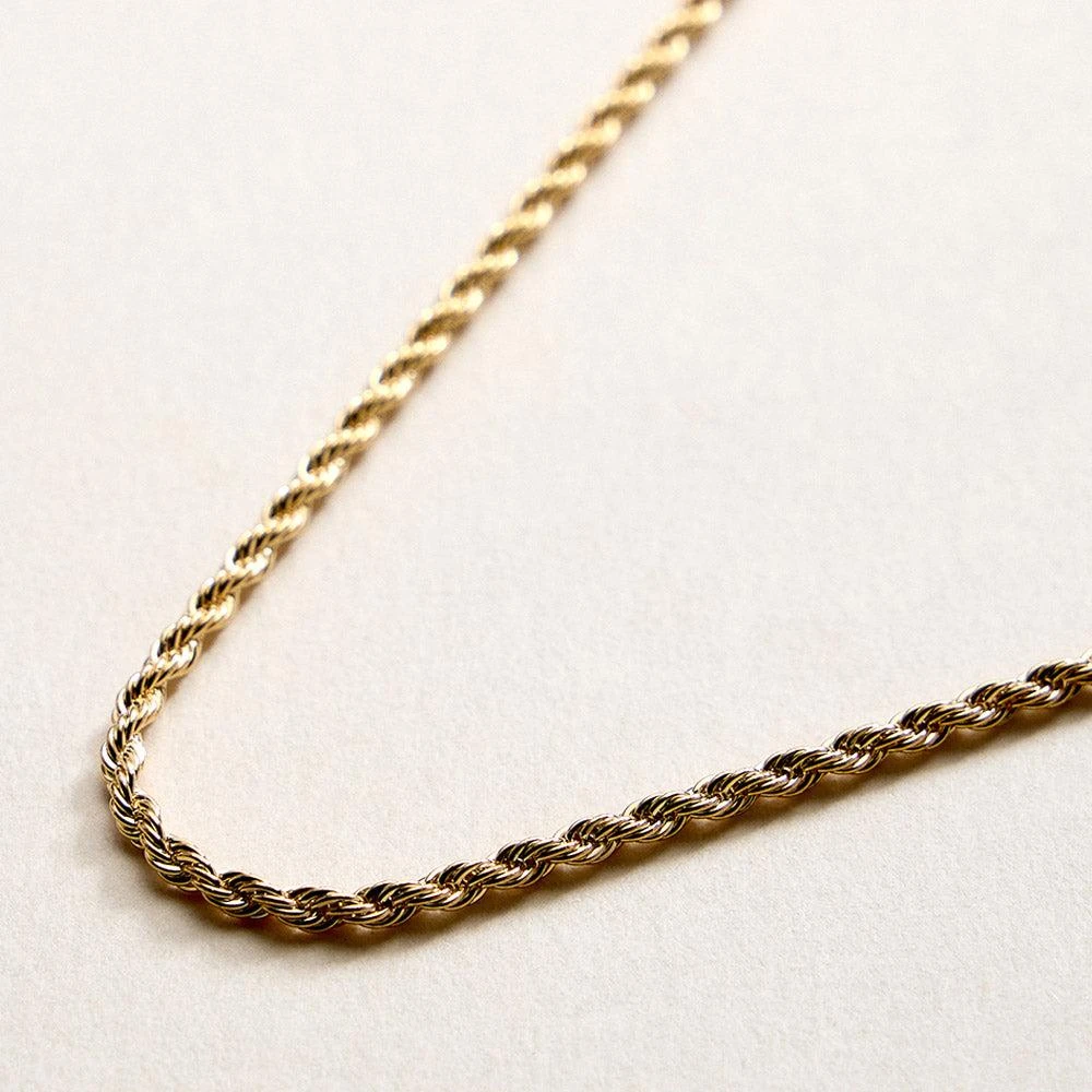 FASHNZFAB 18K Gold Filled Rope Chain Bracelet 5