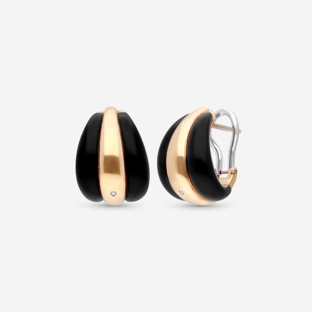 Damiani Damiani 18K Rose Gold Diamond Huggie Earrings 20076821