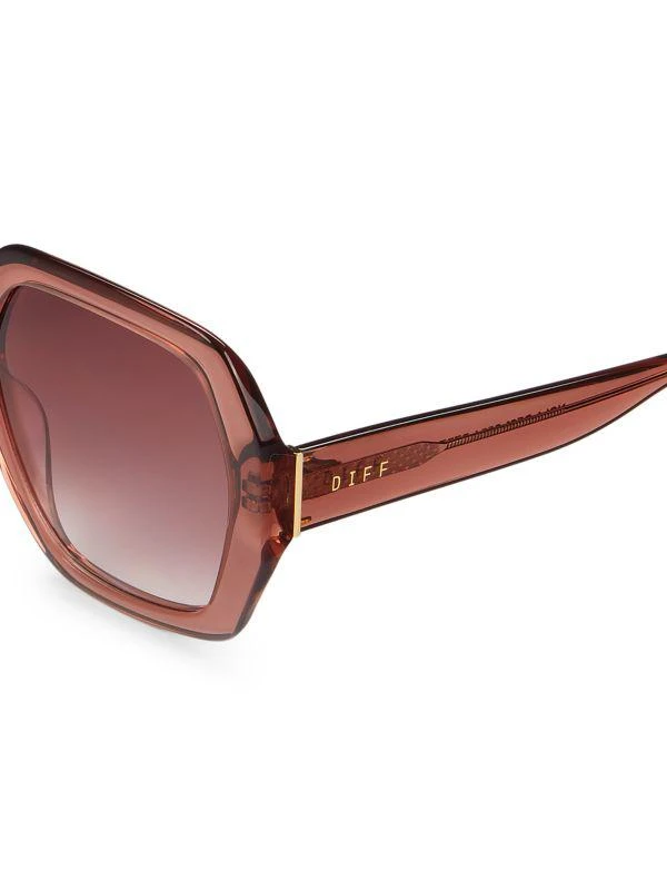 DIFF Eyewear Nola 54MM Geometric Sunglasses 3