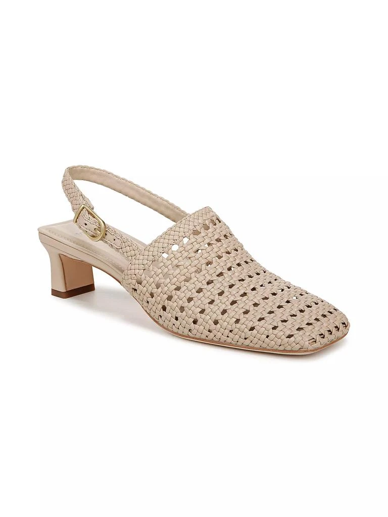 Vince Eris Woven Leather Slingback Pumps 2