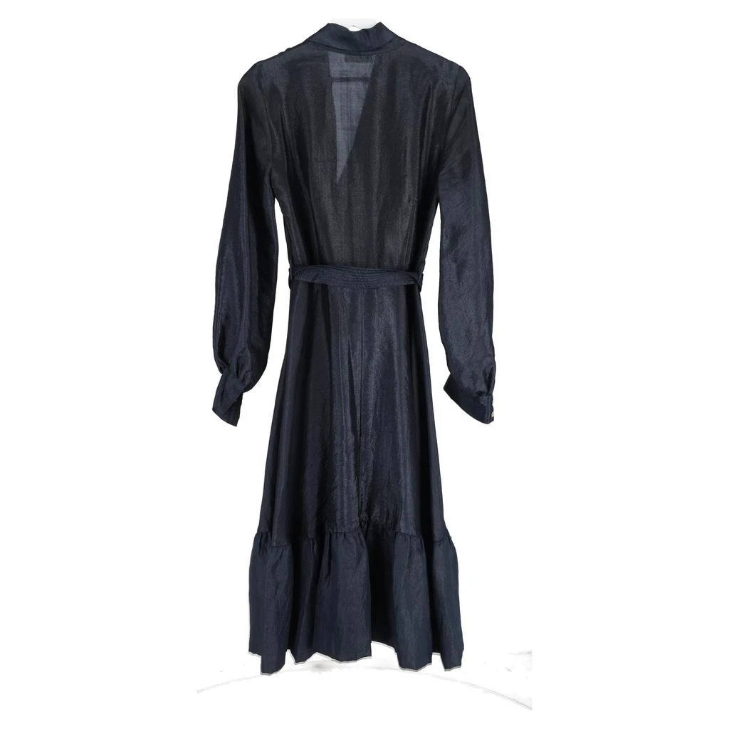 Stine Goya Stine Goya Shiny Niki Dress in Navy Blue Polyester 4