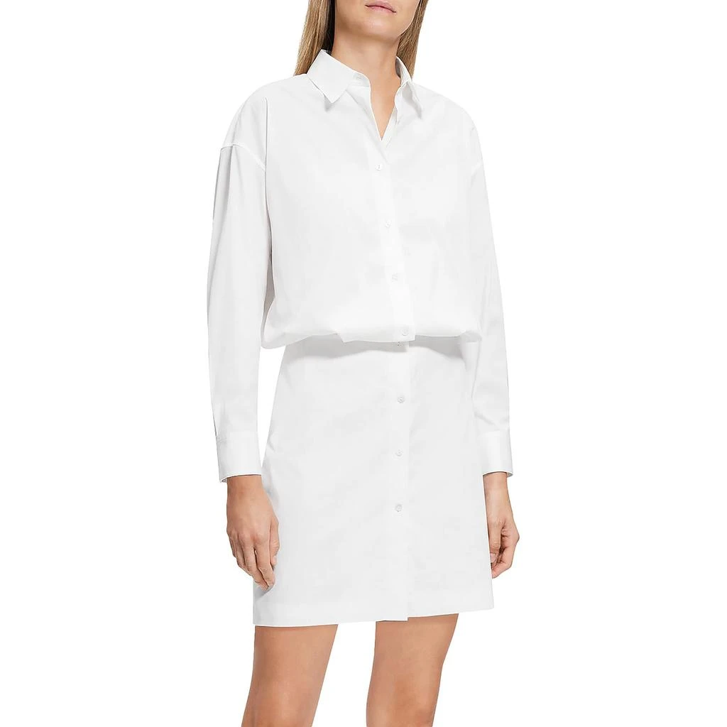 Theory Womens Collared Short Shirtdress 2