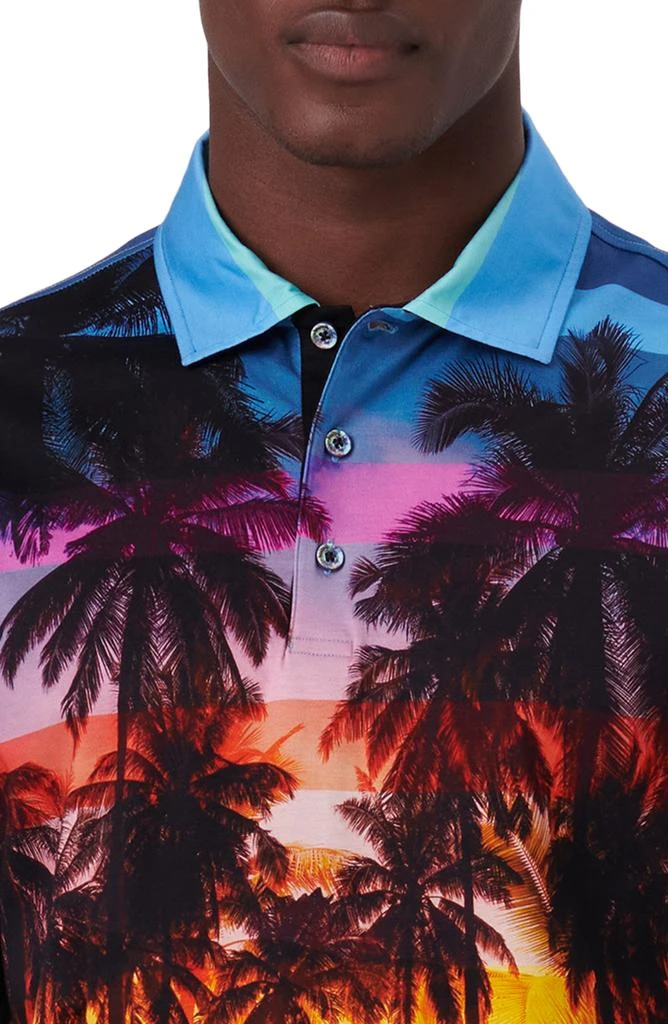 Bugatchi Digital Print Cotton Polo Shirt 4