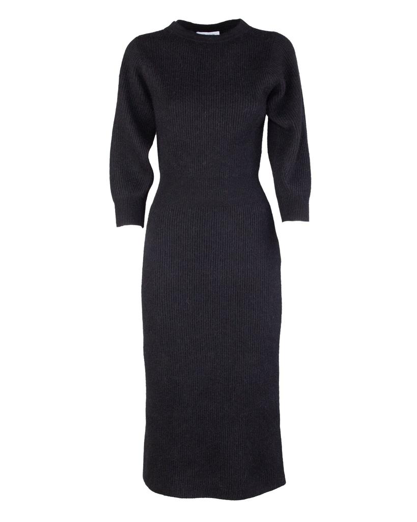 ワンピース FABIANA FILIPPI GREY WOOL DRESS Fabiana Filippi FABIANA FILIPPI GREY STONE VIRGIN WOOL DRESS
