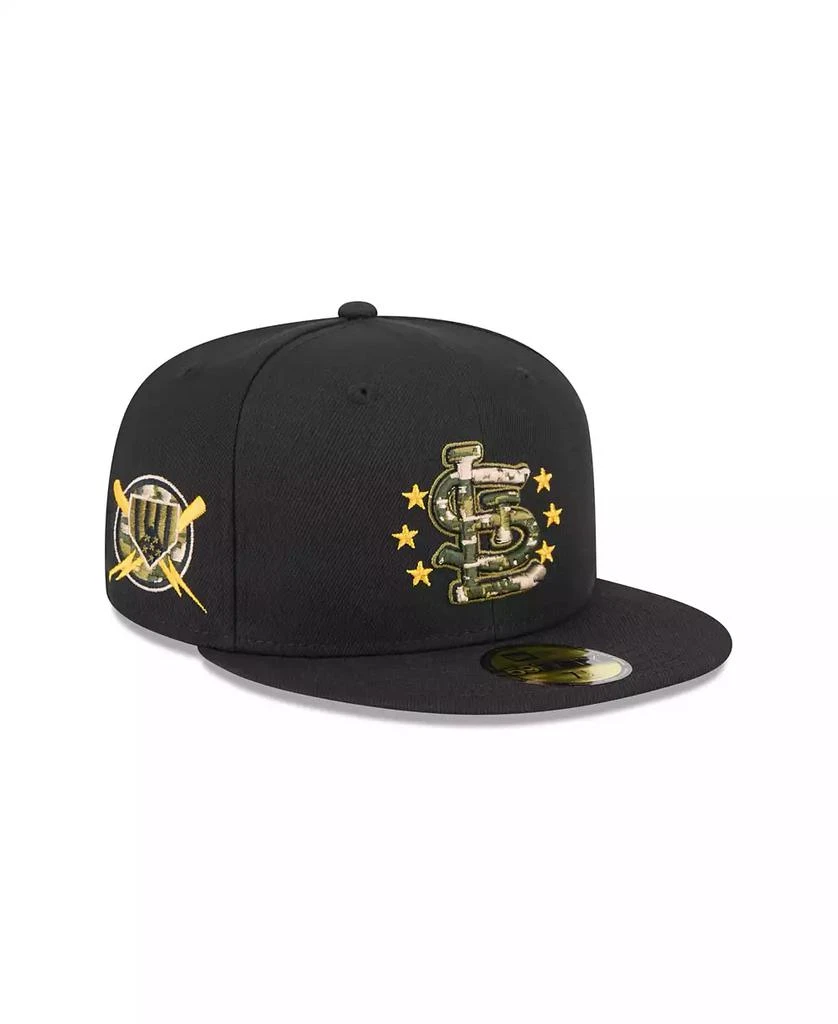 New Era Men's Black St. Louis Cardinals 2024 Armed Forces Day On-Field 59FIFTY Fitted Hat 2