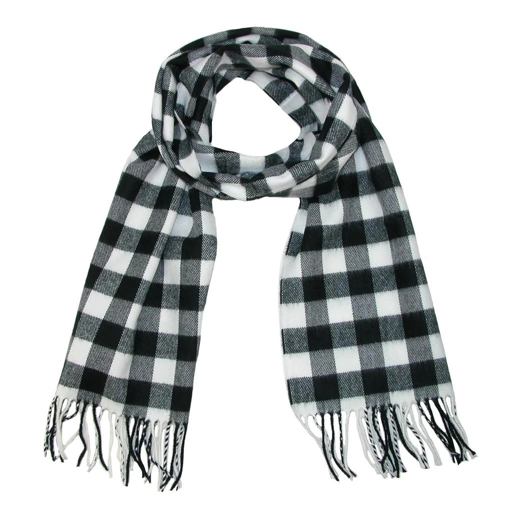 David & Young Softer Than Cashmere Buffalo Plaid Winter Scarf 4