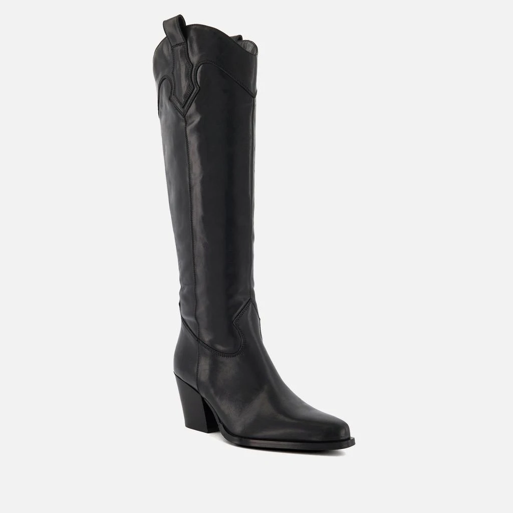DUNE London Dune London Women's Tennessee Leather Cowboy Heeled Boots 2