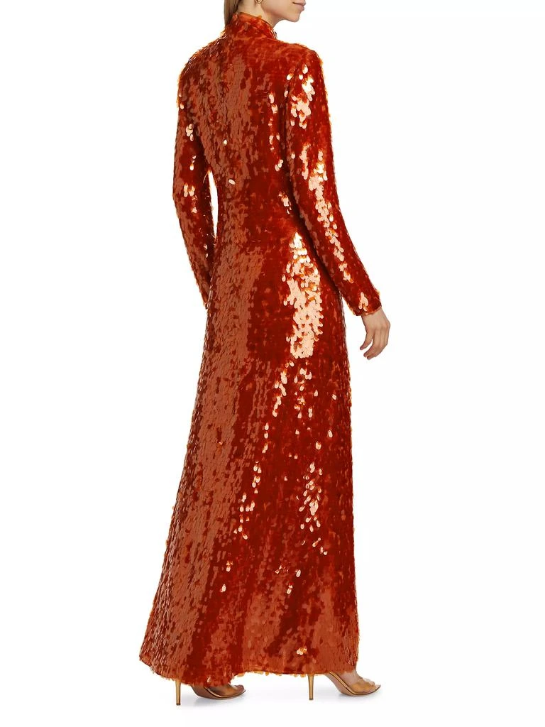 Simon Miller Sculpty Sequin Dress Maxi-Dress 5