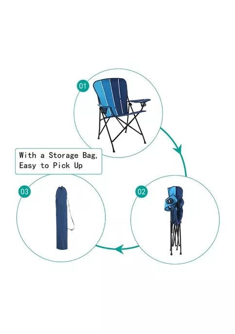 Alphacamp Folding Lightweight Oversized Camping Chair With Cup Holder 5