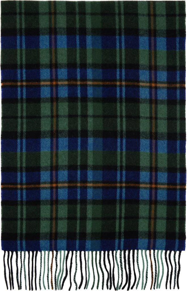 ADER error Green & Blue Plaid Scarf 1