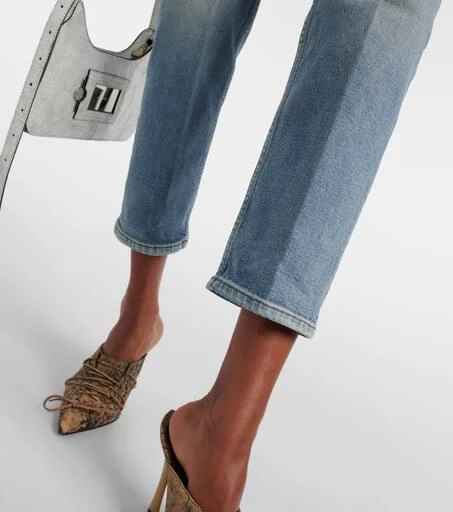 Re/Done Mid Rise Stove Pipe straight jeans 5