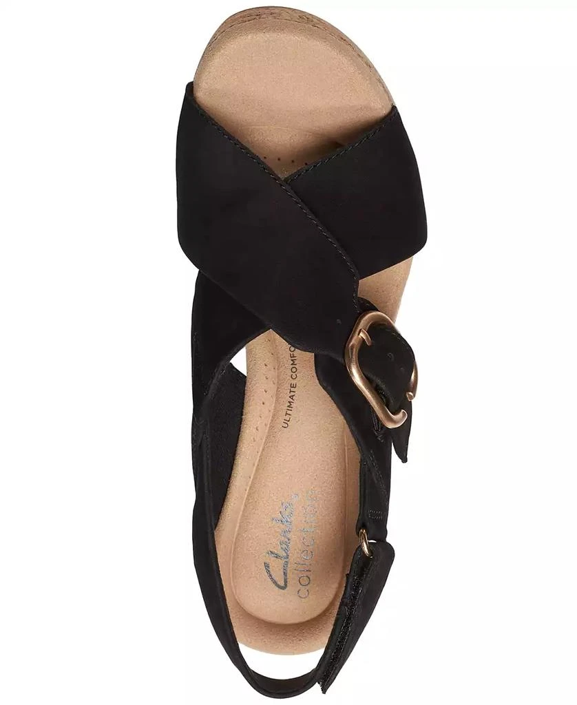 Clarks Women's Giselle Dove Wedge Sandals 4