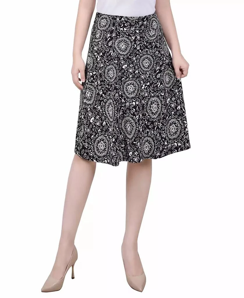 NY Collection Petite Wide Waisted Knee Length Skirt 1