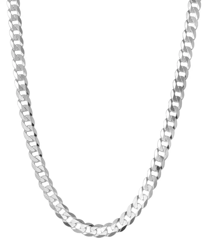 Macy's Men's Curb Link 24" Sterling Silver Necklace Chain (5-1/2mm) 1
