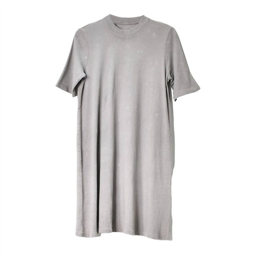RAQUEL ALLEGRA Women's Mod Dress In Silver Tie Dye 1