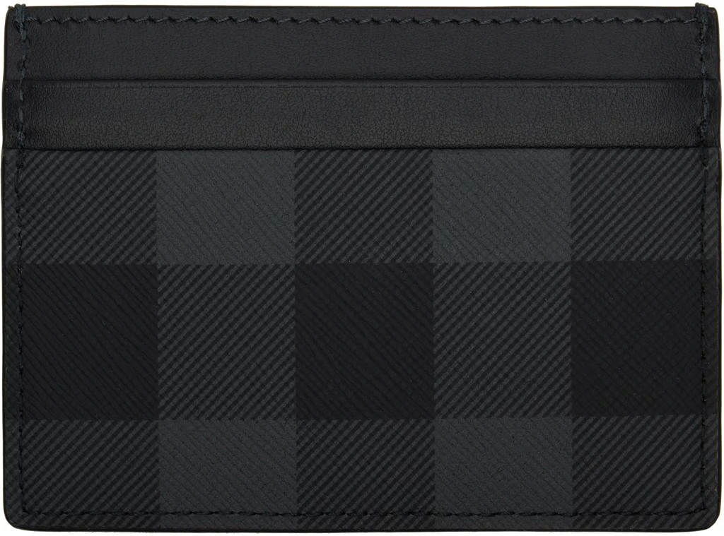 Burberry Gray Check Card Holder 2