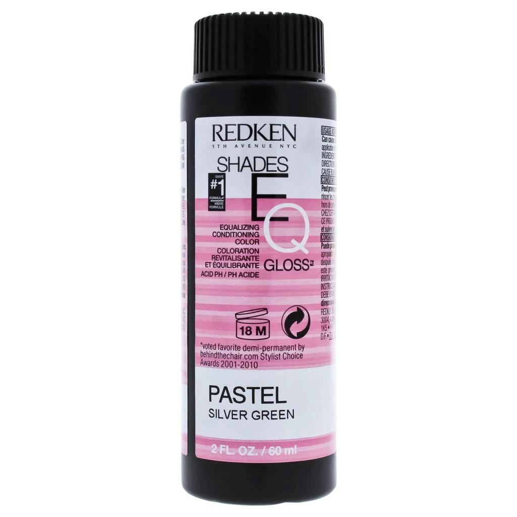 Redken Shades EQ Color Gloss - Pastel Silver Green by  for Unisex - 2 oz Hair Color