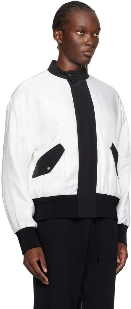 Helmut Lang Black Zip Bomber Jacket 4