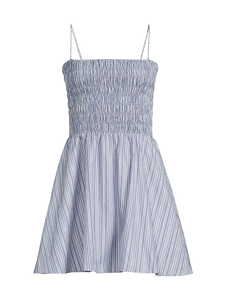 Faithfull the Brand Union Striped Cotton Minidress 1