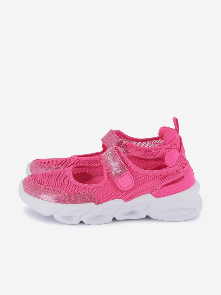 Billieblush Girls Glitter and Mesh Ballerina Trainers in Pink