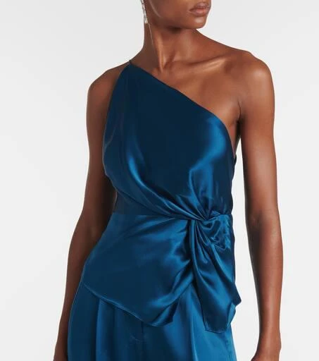 The Sei Gathered silk satin top 5