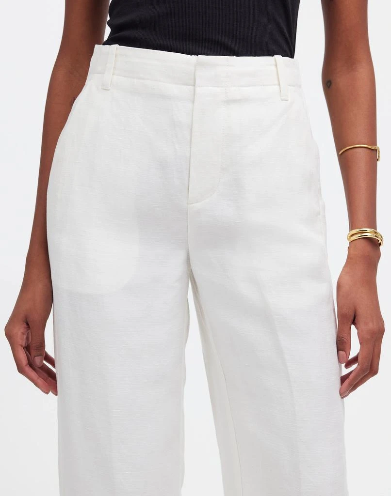 Madewell Mid-Rise Straight Pants in Linen Blend 5
