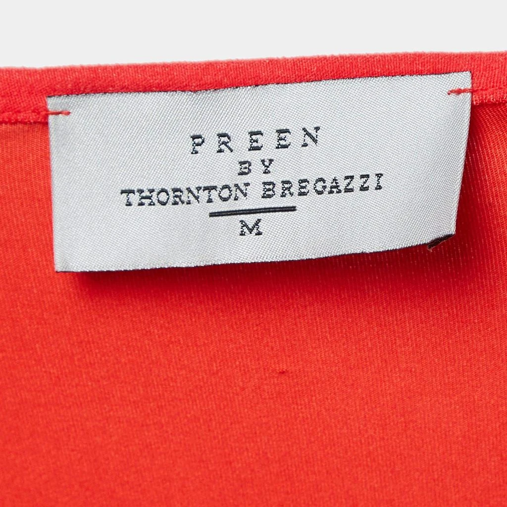 Preen By Thornton Bregazzi Preen By Thornton Bregazzi Red Jersey One Shoulder Bodycon Dress M 4