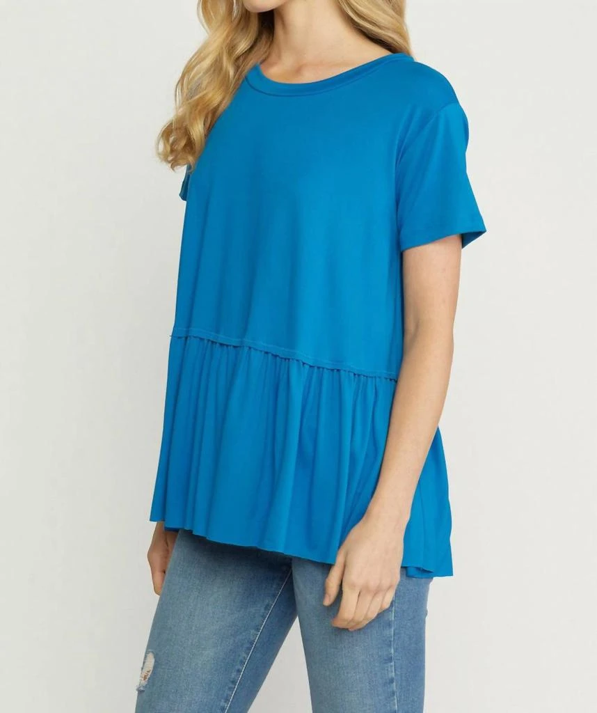 Entro Entro - Short Sleeve Peplum Top 2