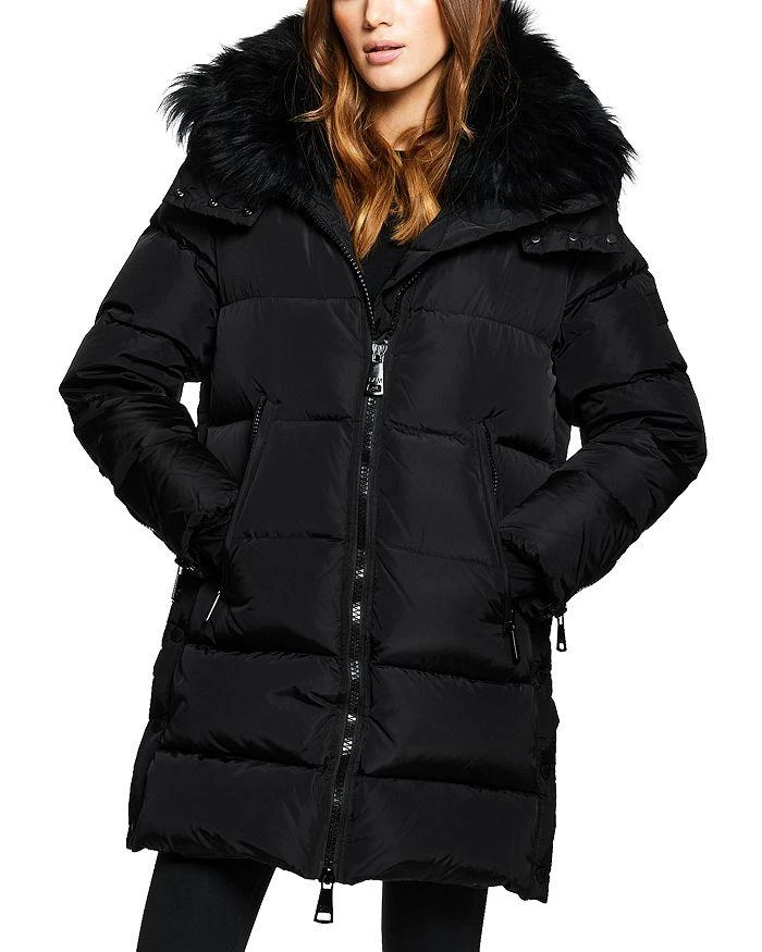 SAM. Addison Shearling Trim Puffer Coat 1