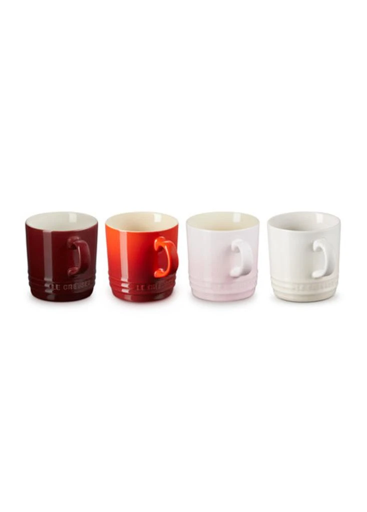 Le Creuset Stoneware petits fours set of 4 cappuccino mugs 2