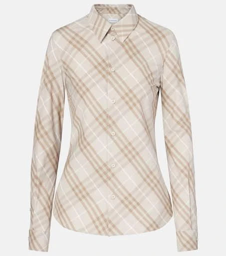 Burberry Burberry Check cotton poplin shirt 1