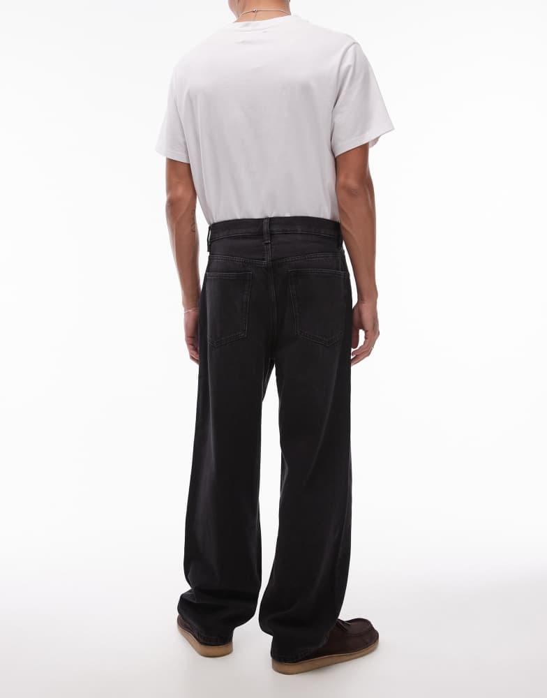 ARKET ARKET Mist low rise baggy wide leg jeans in washed black