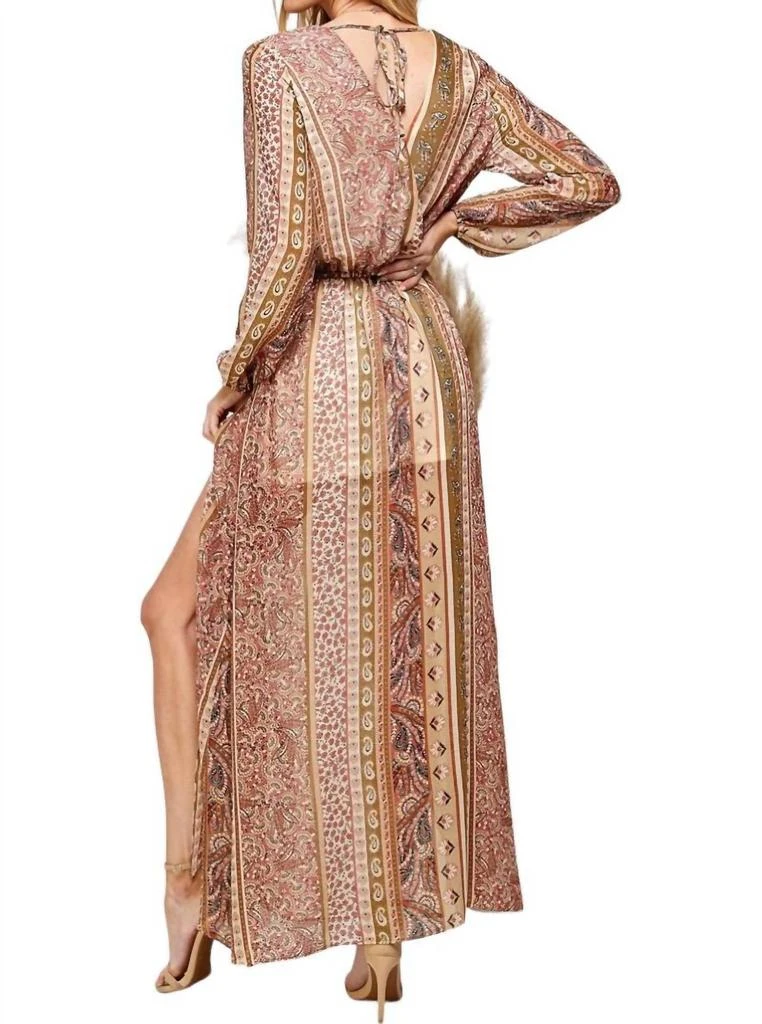 Sweet Lemon In Awe Maxi Dress In Multicolor 3