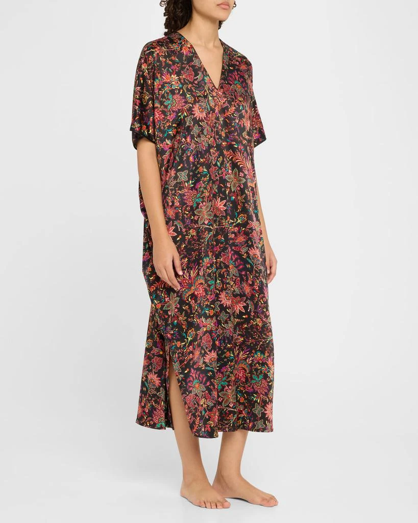 Natori Granada Floral-Print Maxi Caftan 4