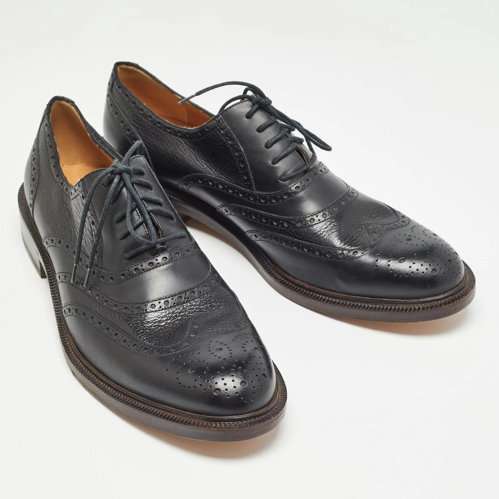 Gucci Gucci Black Leather Brogue Oxfords Size 45.5 4