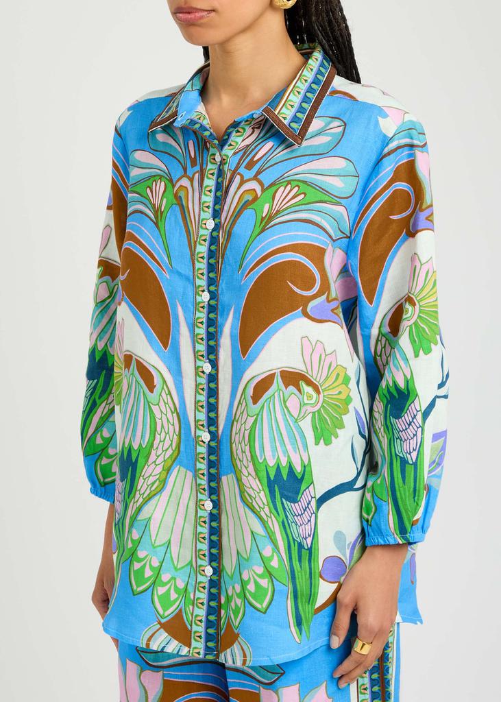 LUG VON SIGA Franzie printed linen shirt