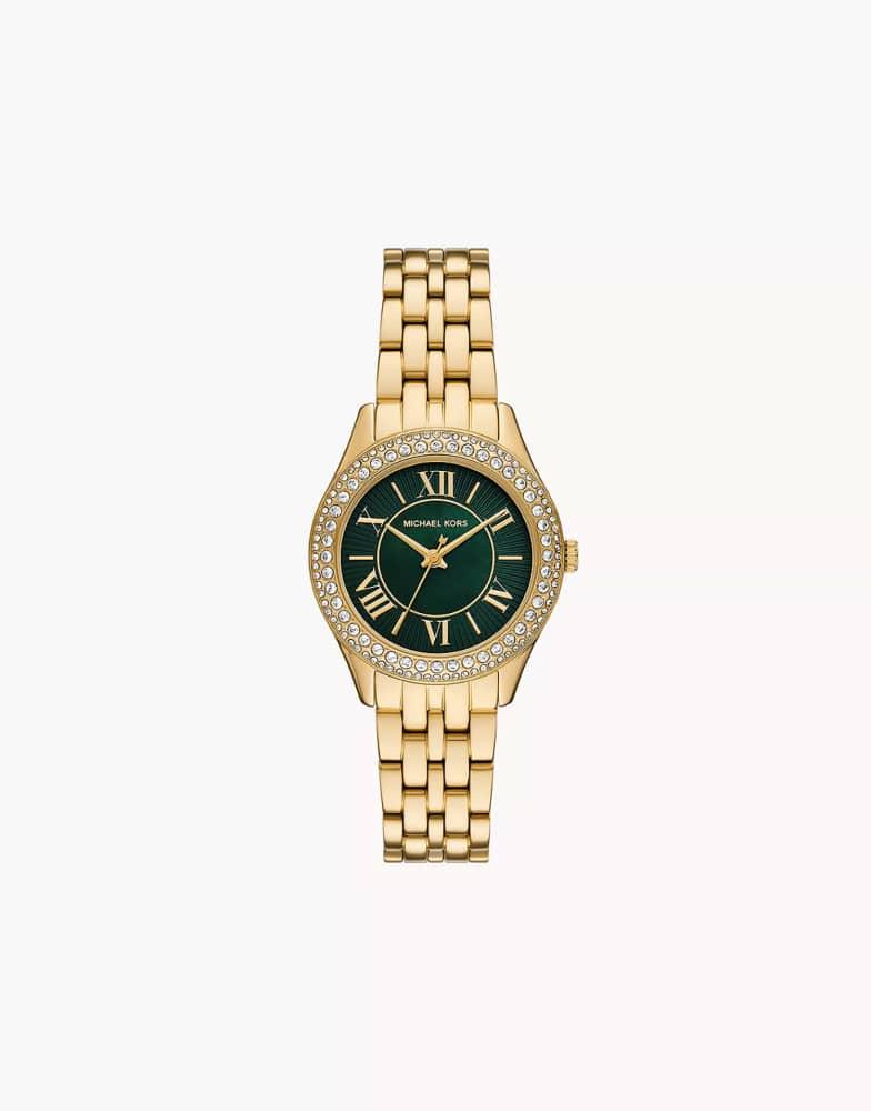Michael Kors Michael Kors Women's harlowe three-hand, gold-tone stainless steel watch, mk4870 in gold