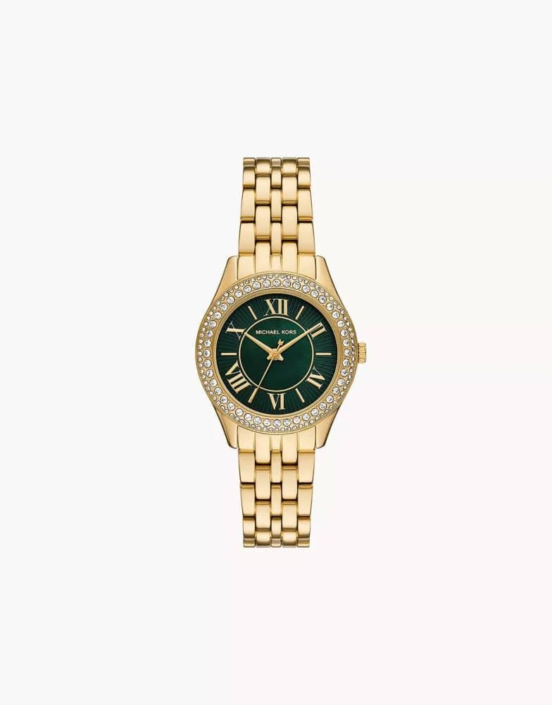 Michael Kors Michael Kors Women's harlowe three-hand, gold-tone stainless steel watch, mk4870 in gold 1